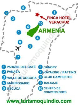 bbicacion Finca Hotel Jacaranda