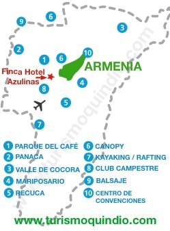 bbicacion Finca Hotel Azulinas