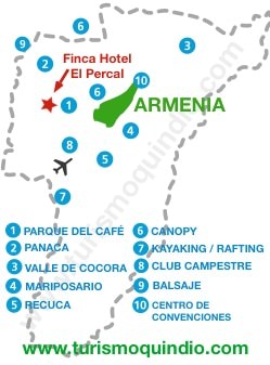 bbicacion Finca Hotel El Percal